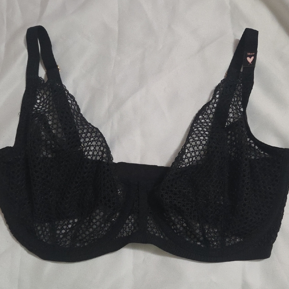 Victoria's Secret Black Mesh Bra